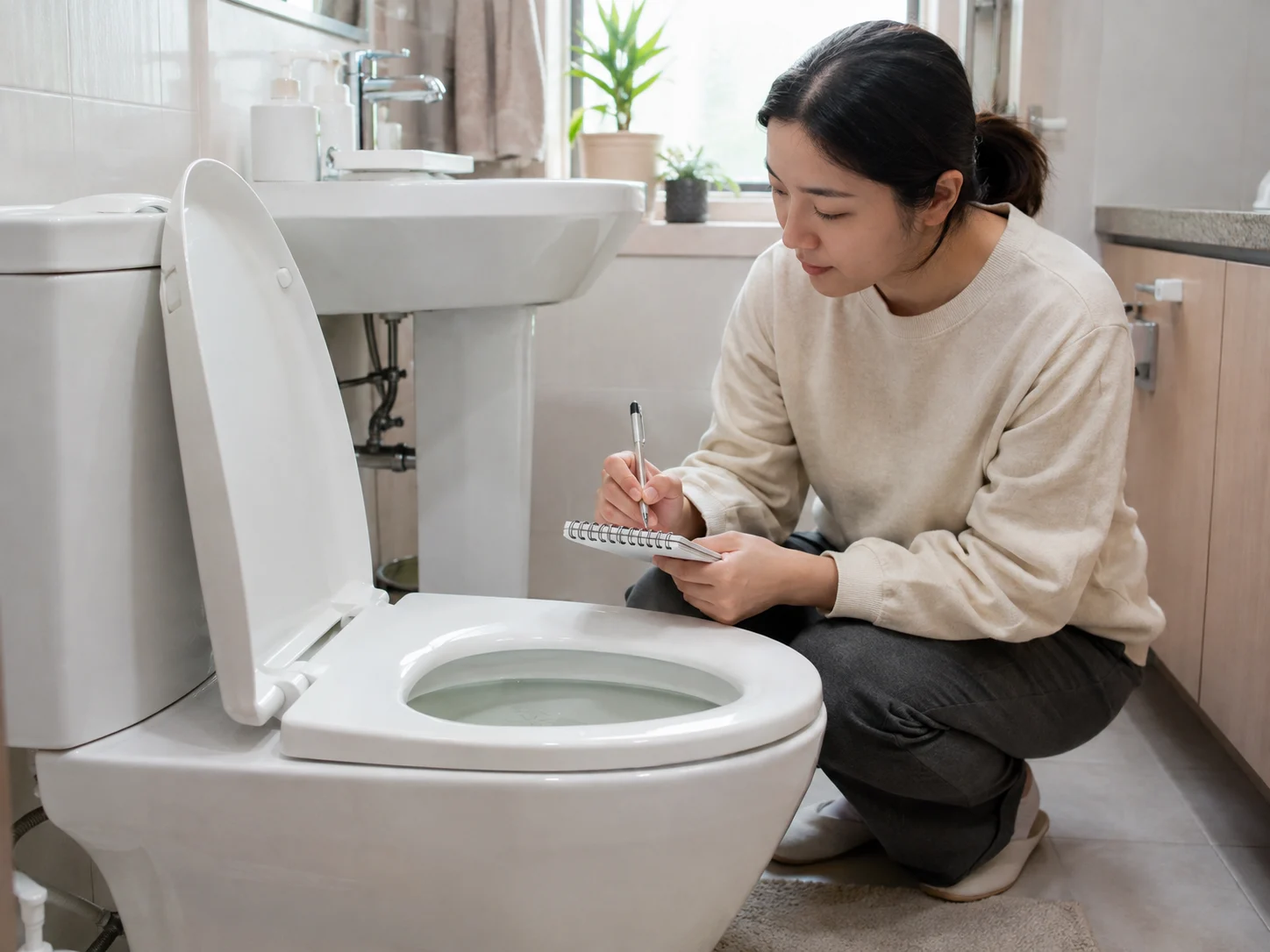 변기 배수 느림 해결